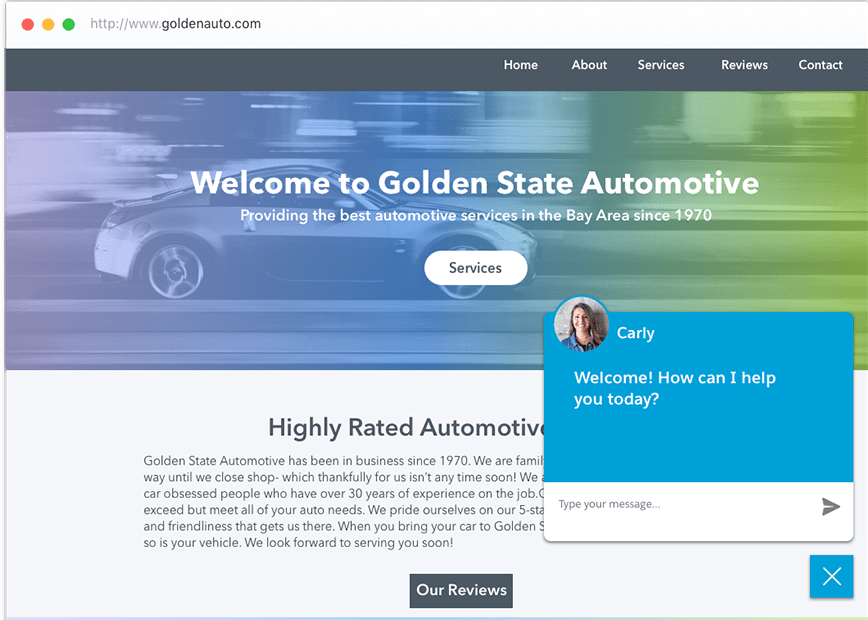 Auto Shop Webchat Tool