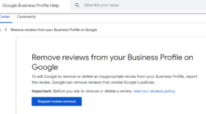 How to flag a review in your Business Profile Account: Step 1