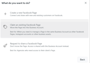 how to claim a business page on Facebook step 5