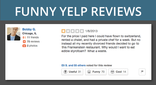 Funny Yelp Reviews