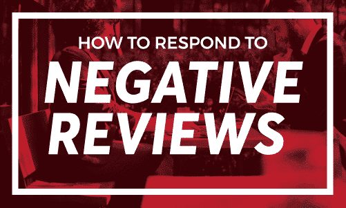 How to respond to negative reviews