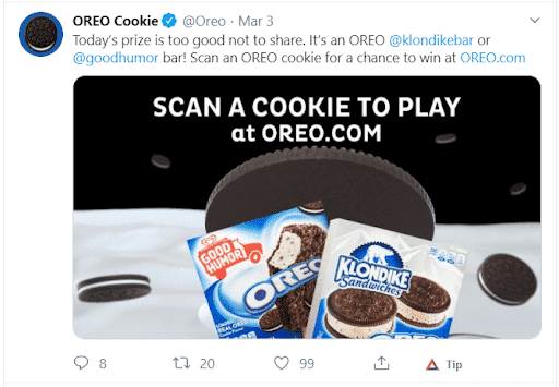 Oreo Cookie Social Media Example