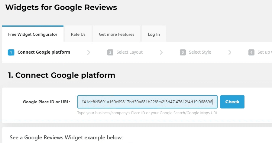 add google reviews to website: step 4