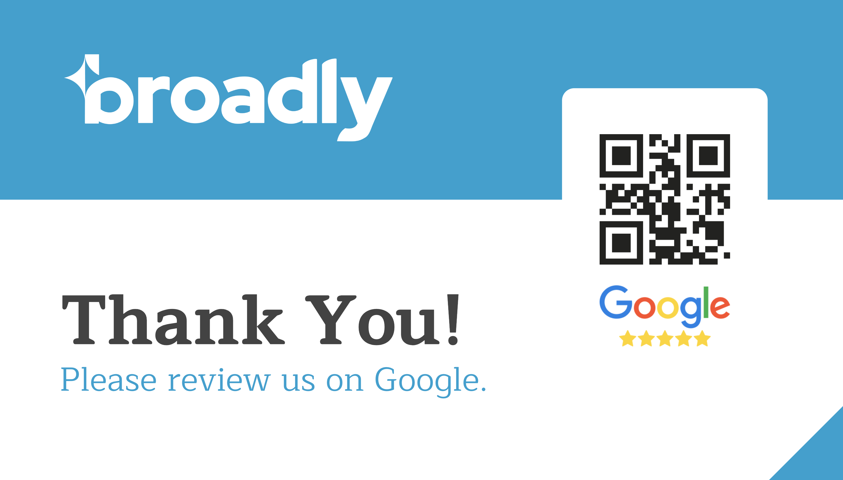 Review Us on Google Template: Business Card Example 2