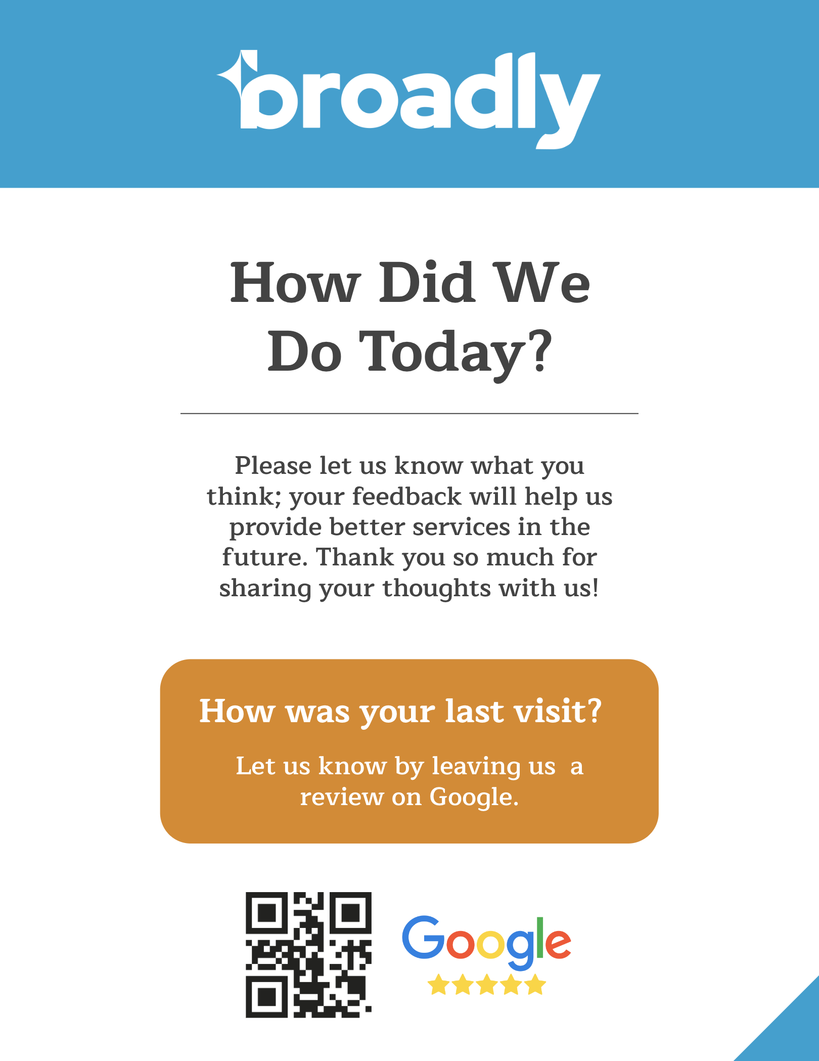 Review Us on Google Template: Flyer Example 2